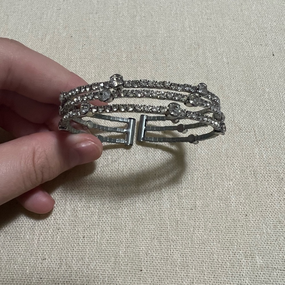 Silver Rhinestone Bracelet